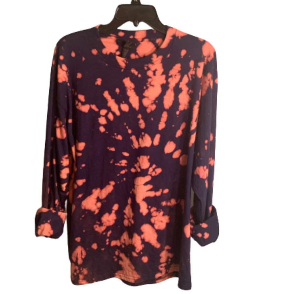 Men's Custom  Reverse Dyed Bleached T Shirt  .